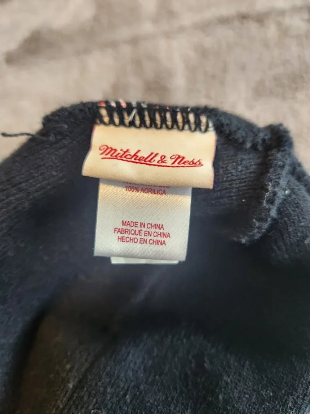 Mitchell & Ness New Jersey Nets Hardwood Classics Cuffed Knit Beanie Hat 2021
